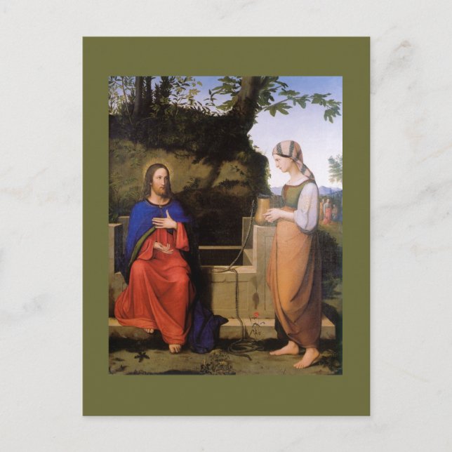 Christus und die Samariterin Postcard (Front)