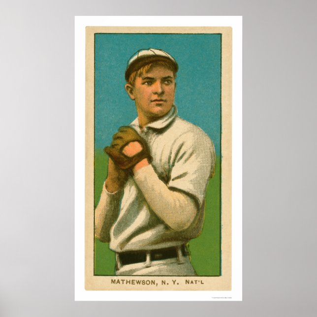 Christy Mathewson Baseball 1909 Poster (Front)