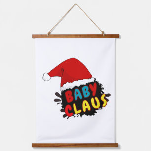 Chritsmas baby Claus Hanging Tapestry