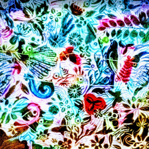 "Chroma Flora" 16x16 Cushion