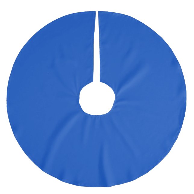 Chroma key colour Blue Brushed Polyester Tree Skirt (Front)