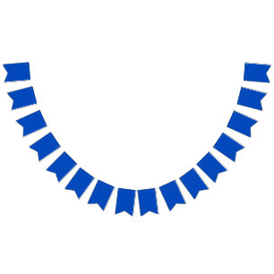Chroma key colour Blue Bunting