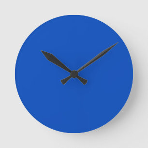 Chroma key colour Blue Round Clock