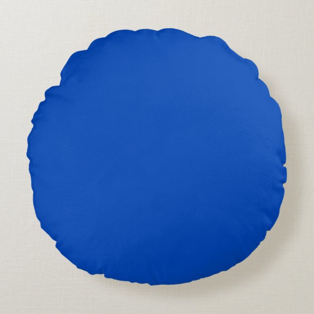 Chroma key colour Blue Round Cushion (Front)