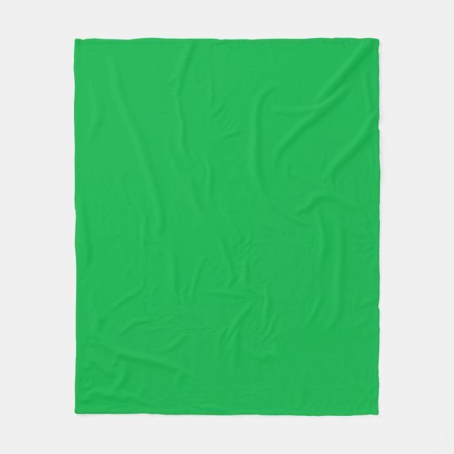 Chroma key colour Green Fleece Blanket (Front)