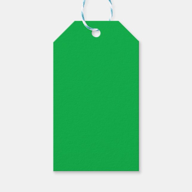 Chroma key colour Green Gift Tags (Front)