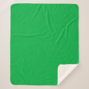 Chroma key colour Green Sherpa Blanket