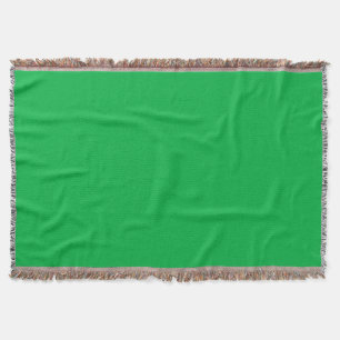Chroma key colour Green Throw Blanket