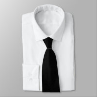 Chroma Textura - Coal Solid Colour Neck Tie
