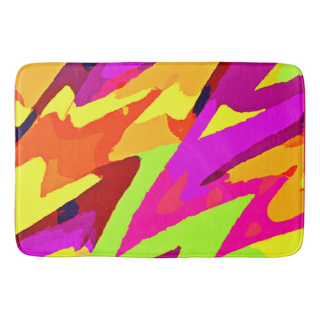 Chromatic Art Fusion Bath Mat (Front)
