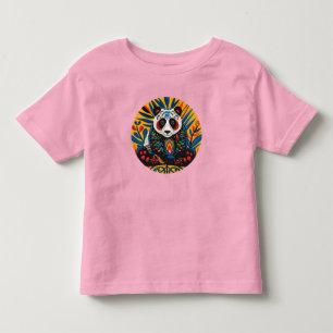 Chromatic Charisma: Kaleidoscopic Panda T-Shirt