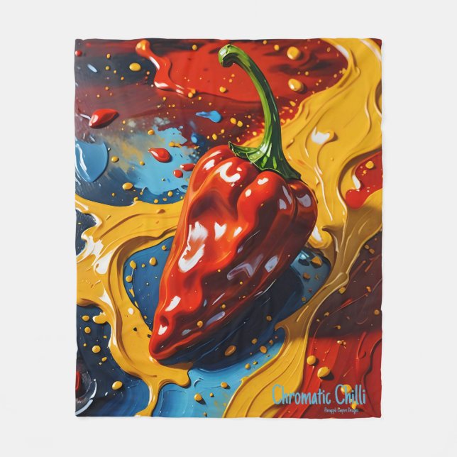 Chromatic Chilli - Pineapple Empire  Fleece Blanket (Front)