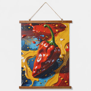 Chromatic Chilli - Pineapple Empire Hanging Tapestry