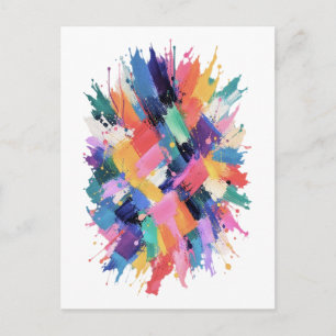 Chromatic Collision Postcard