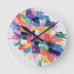 Chromatic Collision Round Clock