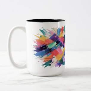 Chromatic Collision Two-Tone Coffee Mug