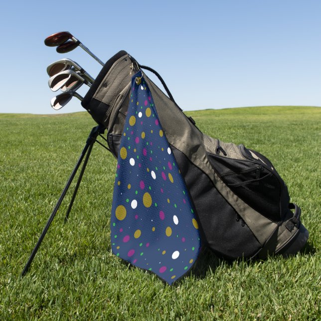 Chromatic Confetti  Golf Towel (Green)