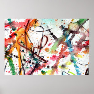 Chromatic Dance Detail 1 Poster