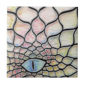 Chromatic Dragon Ceramic Tile