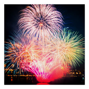 Chromatic Fireworks Poster