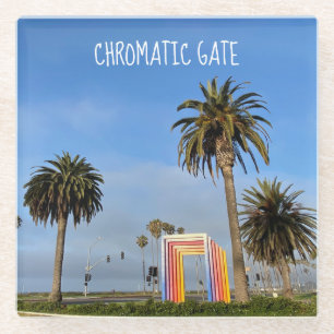 Chromatic Gate Glass Coaster