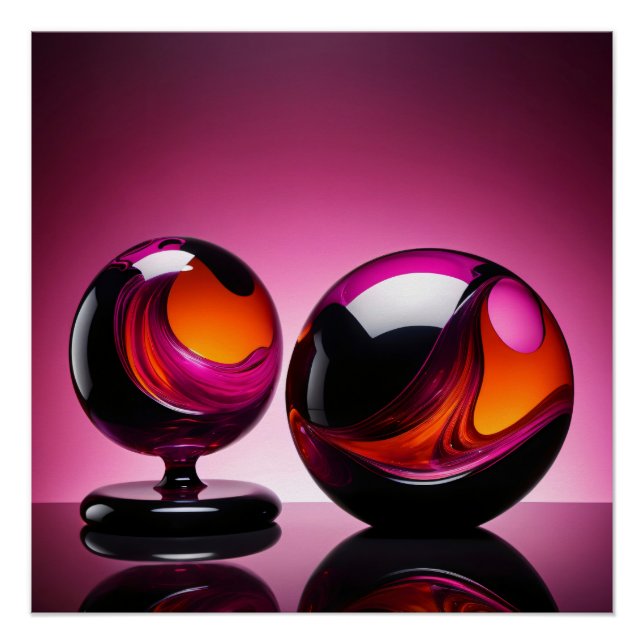 chromatic glass cone in reflection poster (Front)