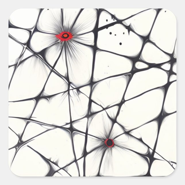 Chromatic Intersections Square Sticker (Front)