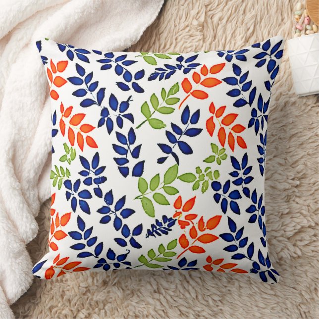 Chromatic Leaf Repeat Cushion (Blanket)