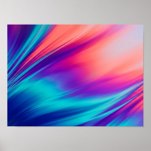 Chromatic Motion Vibrant Abstract Poster