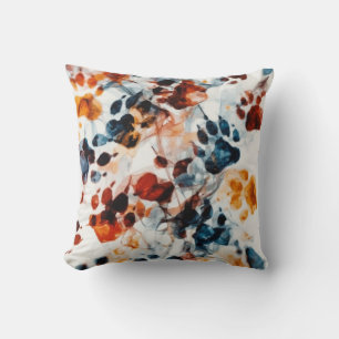 Chromatic Paw Prints Cushion