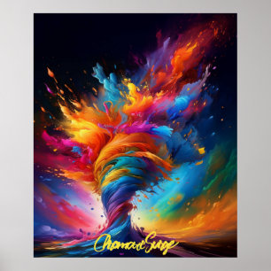 "Chromatic Surge" Poster