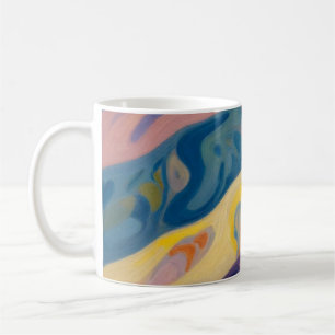 Chromatic Undulations: The Rhythmic Pulse Coffee Mug
