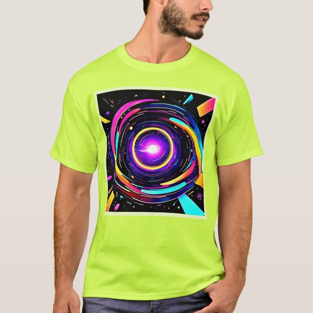 Chromatic Vortex Art T-Shirt (Front)