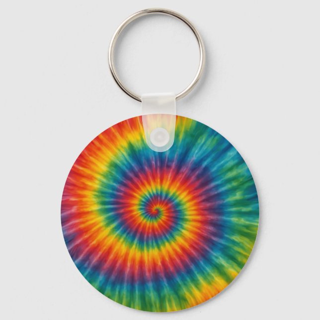 Chromatic Vortex Key Ring (Front)