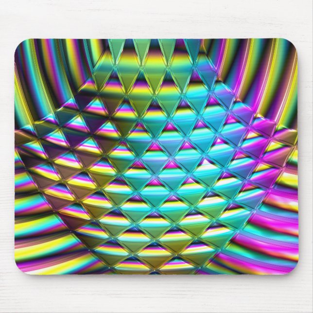 Chromatic Wave Art 1A Mouse Pad (Front)