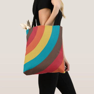 Chromatic Waveburst Tote Bag