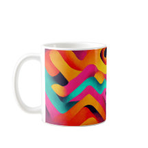 Chromatic Waves – Abstract Art Mug