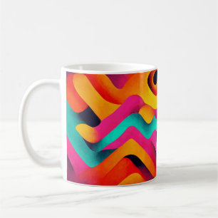 Chromatic Waves – Abstract Art Mug