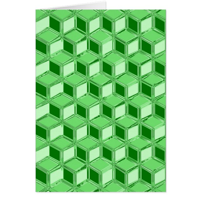 Chrome 3-d boxes - emerald green (Front)