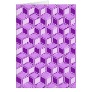 Chrome 3-d boxes - violet purple