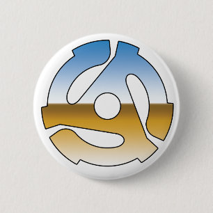 Chrome 45 RPM 6 Cm Round Badge