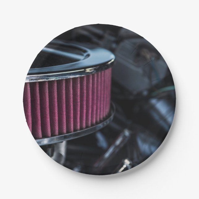 Chrome Air Intake Paper Plate (Front)