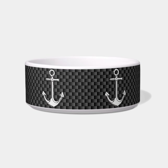 Chrome Anchor on Carbon Fibre Bowl (Front)