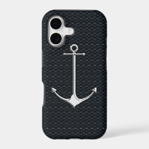 Chrome Anchor on Honeycombs Nautical Lifestyle