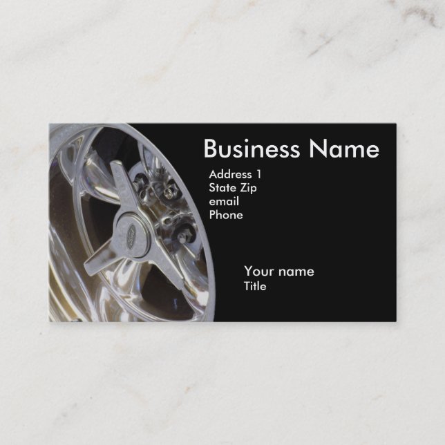 Chrome Business Card (Front)