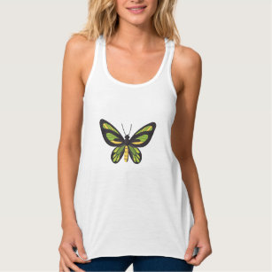 chrome butterfly in yellow and green singlet