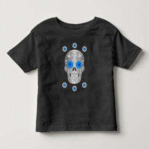 Chrome Calavera Blue Toddler T-shirt