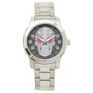 Chrome Calavera (Pink Rose) Watch