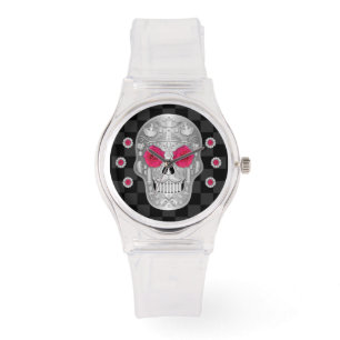 Chrome Calavera (Pink Rose) Watch