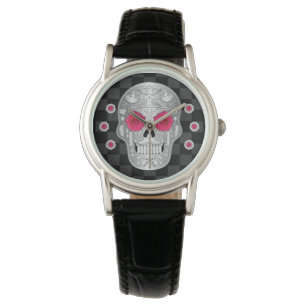 Chrome Calavera (Pink Rose) Watch